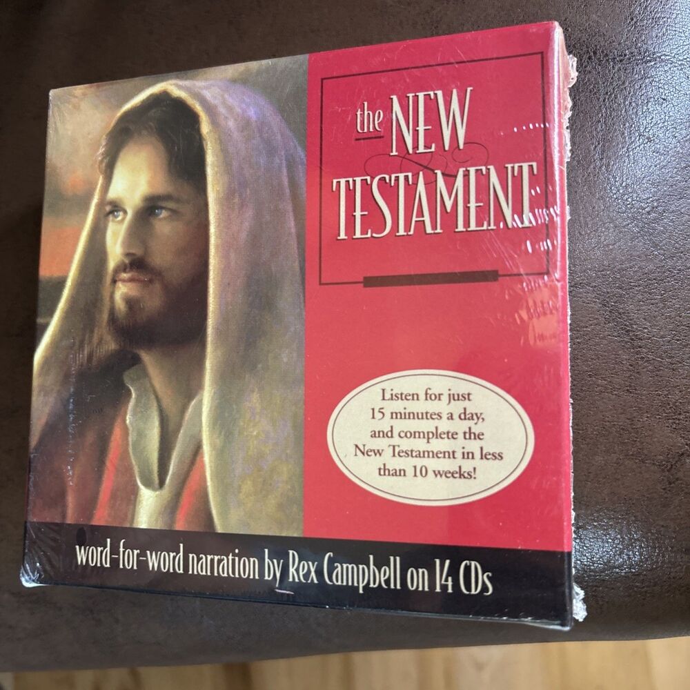 The New Testament Audio Book 14 CD Box Set 2003. New. Rex Campbell. 2003. Bible.